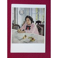 Девочка с персиками. Серов 1957 г. Чистая.