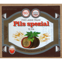 Этикетка пиво Pils Spizial Польша Е448