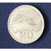 Зимбабве 20 центов 1980