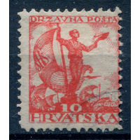 Королевство СХС, Хорватия - 1919г. - матрос, 10 f - 1 марка - гашёная. Без МЦ!