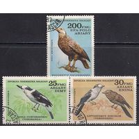 Марки Мадагаскар 1982.  Лесные птицы.Серия из 3 марок.