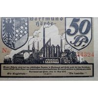 Werty71 Германия Нотгельд 50 пфеннигов 1919 Банкнота 30Б Дортмунд