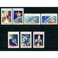 Лаос - 1986г. - 25 лет полёта человека в космос - полная серия, MNH [Mi904-910] - 7 марок