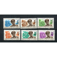 Конго (Заир) - 1968 - Генерал Мобуту. Надпечатка новых номиналов - [Mi. 316-321] - полная серия - 6 марок. MNH.  (Лот 159BU)