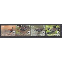 Птицы WWF Животные Фауна 2014 Острова Кука MNH полная серия 4 м зуб