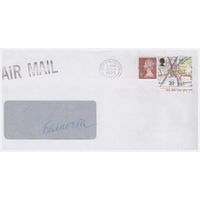 Конверт, прошедший почту из Великобритании в Беларусь
