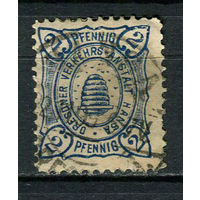 Германия - Дрезден (Ганза) - Местные марки - 1894/1900 - Пчелиный улей 2Pf - [Mi.110b] - 1 марка. Гашеная.  (Лот 80Dc)