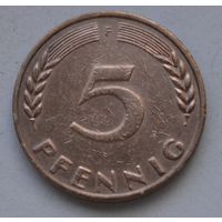 Германия- ФРГ 5 пфеннигов, 1950 г. F