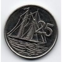 25 центов 2005 Кайманы Парусник