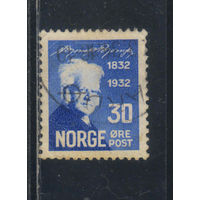 Норвегия 1932 100 летие Бьёрнстьерне Бьёрнсон Концовка #166