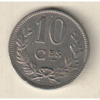 Люксембург 10 сантим 1924 2