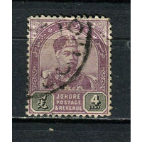 Малайские штаты - Джохор - 1891/1894 - Султан Абу Бакар 4С - [Mi.8] - 1 марка. Гашеная.  (Лот 93Di)