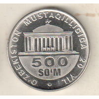 Узбекистан 500 сум 2011 20 лет независимости Узбекистана