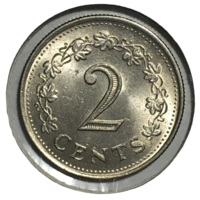 Мальта 2 цента, 1982 (холдер)