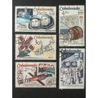 Годовщина совместного полёта. Чехословакия,1979, серия 5 марок