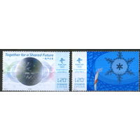 Полная серия из 2 марок 2022г. КНР "Открытие Зимних ОИ в Пекине" MNH