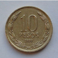 Чили 10 песо. 1999