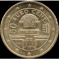 Австрия 50 евроцентов 2002 г. КМ#3087 (1-3)