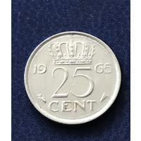 Нидерланды 25 центов 1965. Брак