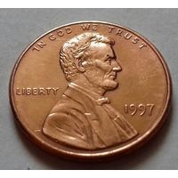 1 цент США 1997 г., AU