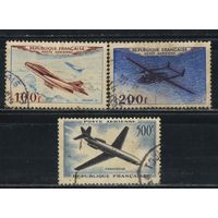 Франция Авиа 1954-7 Самолеты Дассо Мистэр IV, Норд Авиэйшн Норатлас, Суд Авиэйшн Каравелла #987,988,1120