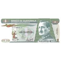 Гватемала 1 кетцкаль образца 1989 года UNC p66