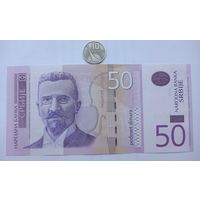 Werty71 Сербия 50 динар 2011 UNC банкнота