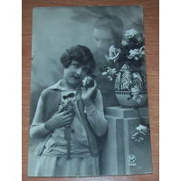 Старая фото-открытка 1930 год.Франция.