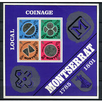 Монтсеррат - 1975 - Монеты - [Mi. bl. 7] - 1 блок. MNH.