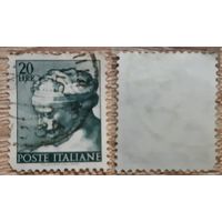 Италия 1961 Эскизы Сикстинской капеллы Микеланджело. Mi-IT 1085.20 L