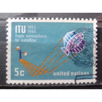 ООН Нью-Йорк 1965 Спутник связи
