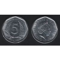 Восточные Карибы km36a 5 центов 2010 год (0(m1(0(2+ ТОРГ