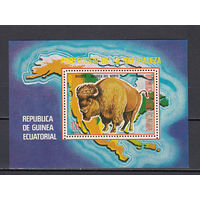 Фауна. Экваториальная Гвинея. 1977. 1 блок. Michel N бл271 (6,0 е)
