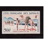 Французское Сомали-1962,(Мих.334)  **, Фауна, Верблюды