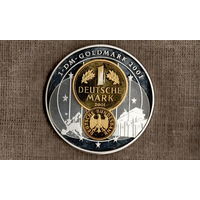 Медаль Германия 2011 "10 лет  немецкой марке"/ Золотая квадрига Готфрида( большая 70 мм )