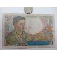 Werty71 Франция 5 франков 1943 Банкнота