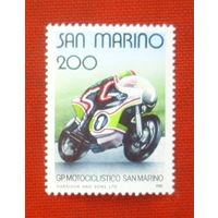 Сан-Марино. Мотоспорт. ( 1 марка ) 1981 года. 8-7.
