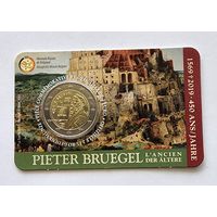Бельгия 2 евро, 2019 450 лет со дня смерти Питера Брейгеля Старшего BU в блистере