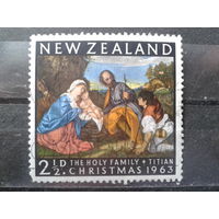 Новая Зеландия 1963 Рождество, живопись Тициан