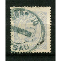Португальские колонии - Гвинея - 1894 - Король Карлуш I 50R - (есть тонкое место) - [Mi.31] - 1 марка. Гашеная.  (Лот 98BC)