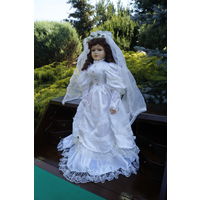 Винтажная Кукла-Невеста, Европа. (68 см)