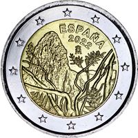 Испания 2 евро 2022 ЮНЕСКО - Национальный парк Гарахонай
