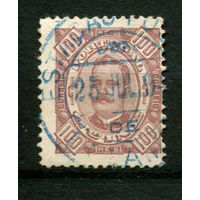 Португальские колонии - Гвинея - 1894 - Король Карлуш I 100R - [Mi.34] - 1 марка. Гашеная.  (Лот 99BC)