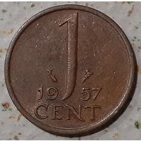 Нидерланды 1 цент, 1957 (4-12-68)